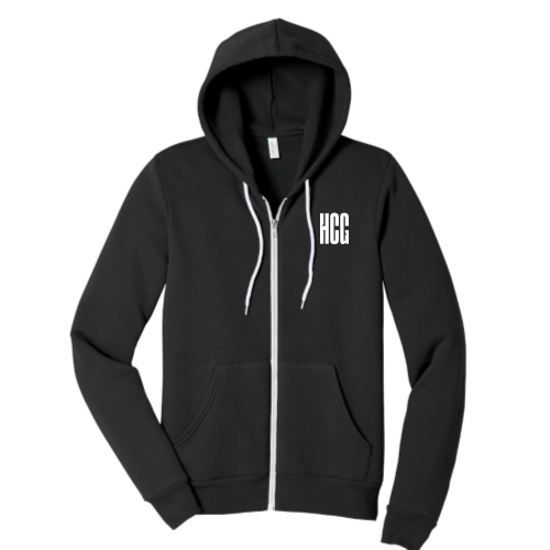 HCG - Unisex Sponge Fleece Full-Zip Hooded Sweatshirt