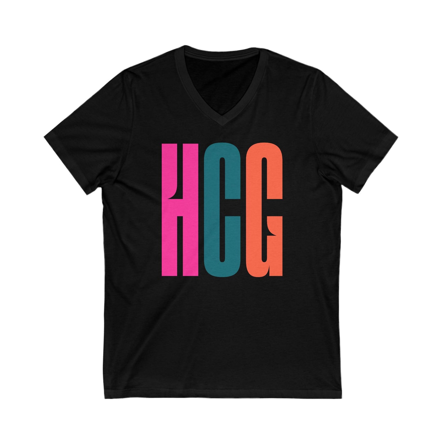 SW - HCG - Unisex Jersey Short Sleeve V-Neck Tee
