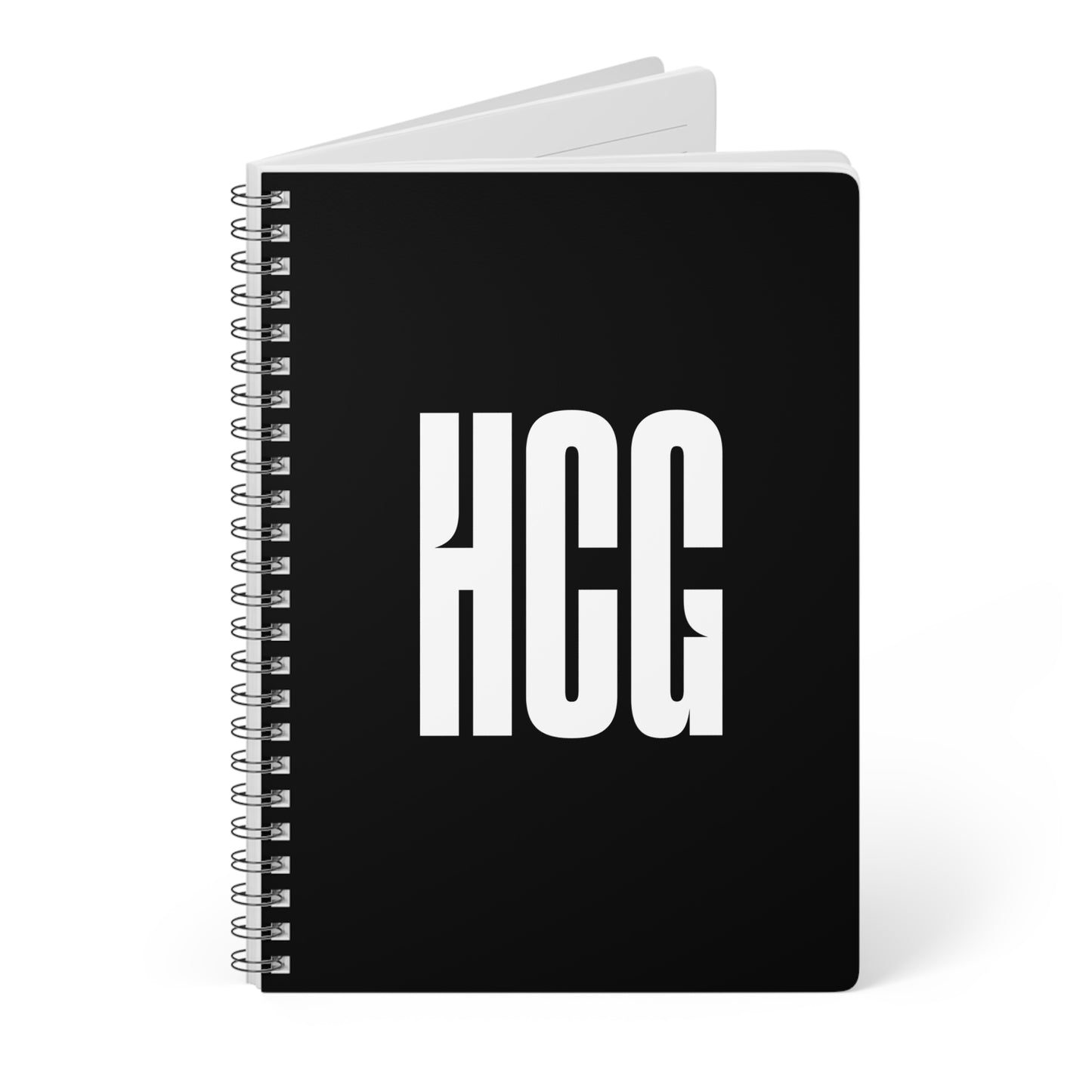 UK - Wirobound Softcover Notebook, A5 - White Logo