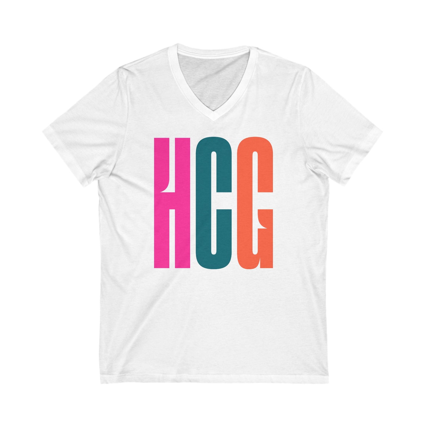 Ger - HCG - Unisex Jersey Short Sleeve V-Neck Tee