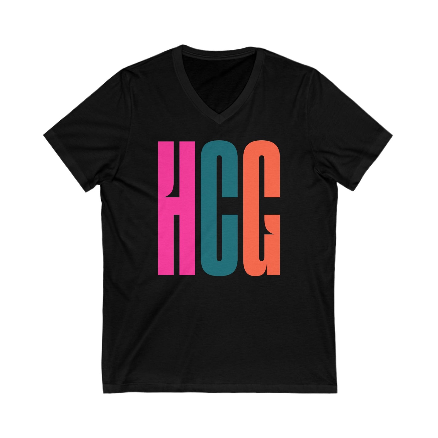 Ger - HCG - Unisex Jersey Short Sleeve V-Neck Tee
